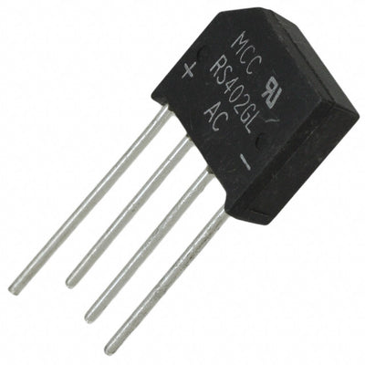 RS402GL-BP by Micro Commercial Co - BRIDGE RECT 1PHASE 100V 4A RS-4L