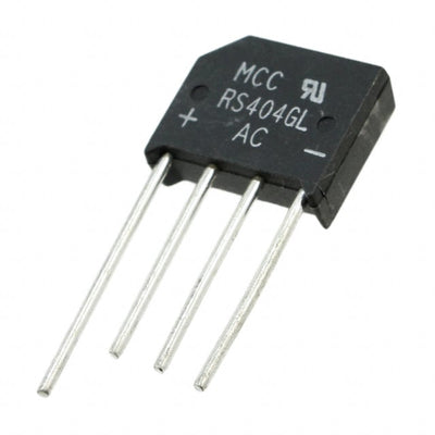 RS404GL-BP by Micro Commercial Co - BRIDGE RECT 1PHASE 400V 4A RS-4L