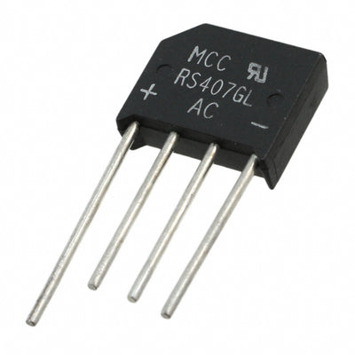 RS407GL-BP by Micro Commercial Co - BRIDGE RECT 1PHASE 1KV 4A RS-4L