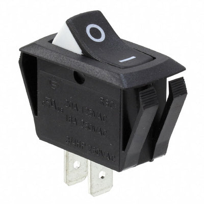 RSC241D1B2R by E-Switch - ROCKER SWITCH SPST 20A 125V