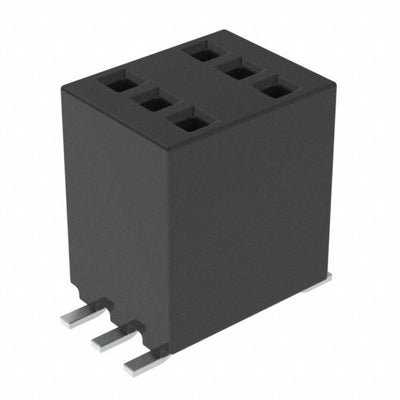 RSM-103-02-L-D-TR by Samtec Inc. - CONNECTOR RECPT 6POS 0.05 GOLD SMD