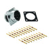 RT001619SNH-K by Amphenol Sine Systems Corp - CONNECTOR RECPT FMALE 19POS GOLD CRIMP