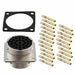 RT001823SNH-K by Amphenol Sine Systems Corp - CONNECTOR RECPT FMALE 23POS GOLD CRIMP