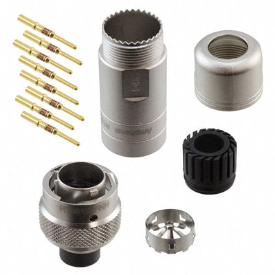 RT06128PNH-K by Amphenol Sine Systems Corp - CONNECTOR PLUG MALE 8POS GOLD CRIMP
