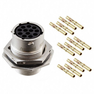RT071412SNH-K by Amphenol Sine Systems Corp - CONNECTOR RECPT FMALE 12POS GOLD CRIMP
