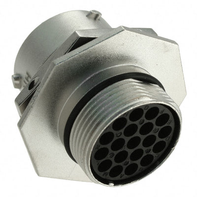 RT071619PNH by Amphenol Sine Systems Corp - CONNECTOR RECPT HSNG MALE 19POS PNL MT