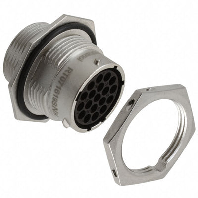 RT071619SNH by Amphenol Sine Systems Corp - CONNECTOR RECPT HSG FMALE 19POS PNL MT