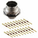 RT071619PNH-K by Amphenol Sine Systems Corp - CONNECTOR RECPT MALE 19POS GOLD CRIMP