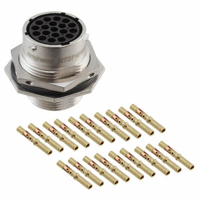 RT071619SNH-K by Amphenol Sine Systems Corp - CONNECTOR RECPT FMALE 19POS GOLD CRIMP