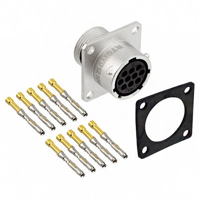 RT0W01210SNH-K by Amphenol Sine Systems Corp - CONNECTOR RECPT FMALE 10POS GOLD CRIMP