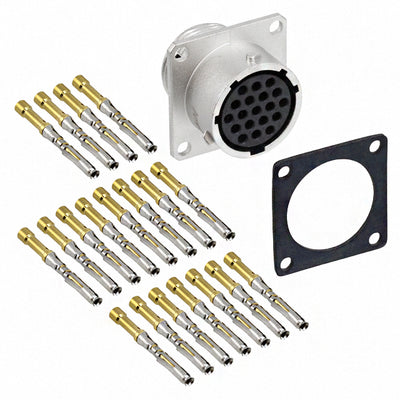 RT0W01419SNH-K by Amphenol Sine Systems Corp - CONNECTOR RECPT FMALE 19POS GOLD CRIMP