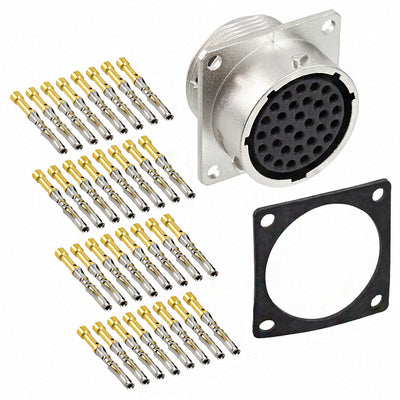 RT0W01832SNH-K by Amphenol Sine Systems Corp - CONNECTOR RECPT FMALE 32POS GOLD CRIMP