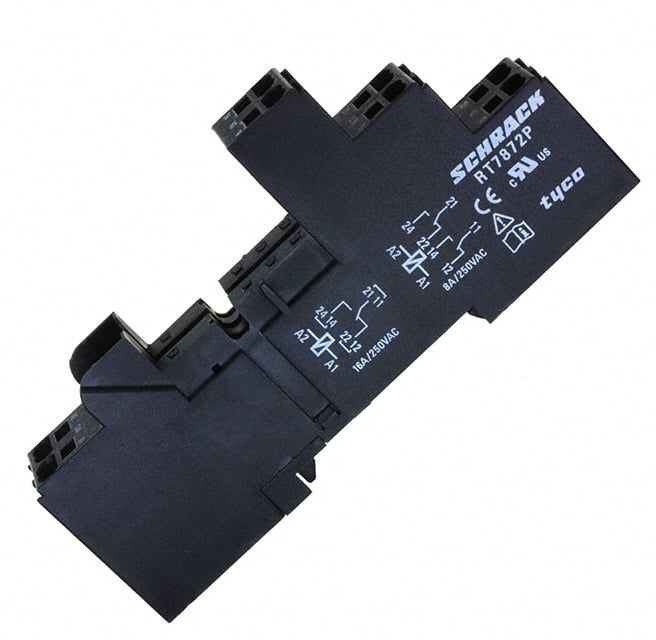 1860200-1 by TE Connectivity Potter & Brumfield Relays - RELAY SOCKET 8 POSITION DIN RAIL