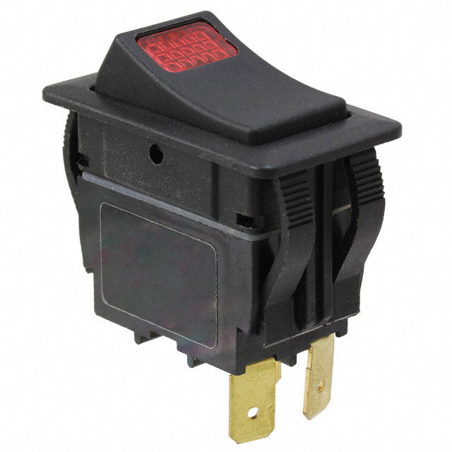 RVW41D1100-116 by E-Switch - ROCKER SWITCH SPST 20A 125V