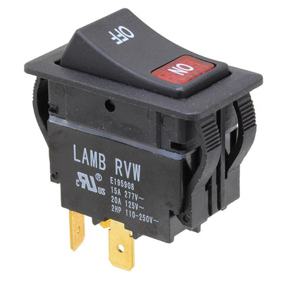 RVW41D1123-116 by E-Switch - ROCKER SWITCH SPST 20A 125V