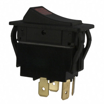 RVW42D1100-116 by E-Switch - ROCKER SWITCH DPST 20A 125V