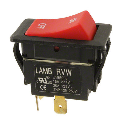 RVW42D1923 by E-Switch - ROCKER SWITCH DPST 20A 125V