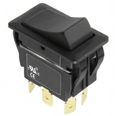 RVW4GD1100 by E-Switch - ROCKER SWITCH DPDT20A 125V