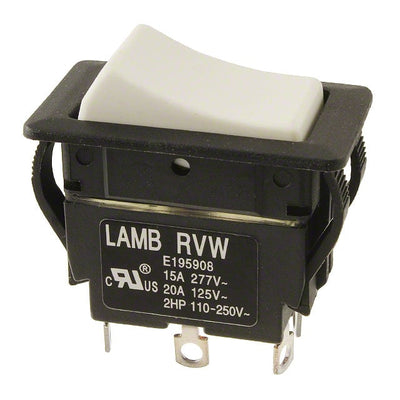 RVW5GD1200 by E-Switch - ROCKER SWITCH DPDT20A 125V