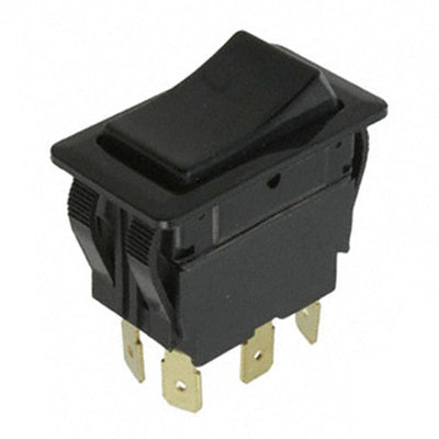 RVWG4GD1100 by E-Switch - ROCKER SWITCH DPDT20A 125V