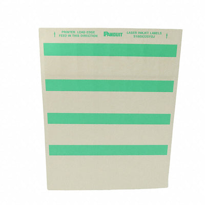 S100X225YDJ by Panduit Corp - LABEL SELF LAMINATING GRN 32/SHT