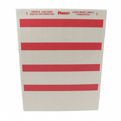 S100X225YHJ by Panduit Corp - LABEL SELF LAMINATING RED 32/SHT