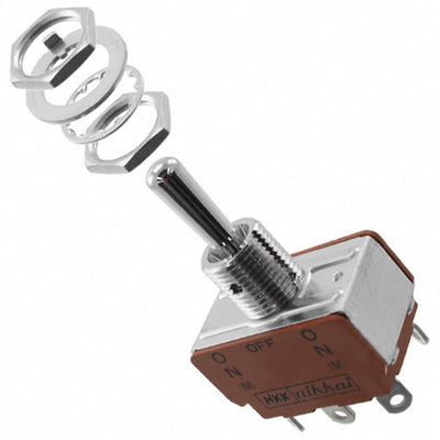 S338 by NKK Switches - SWITCH TOGGLE DPDT 15A 125V