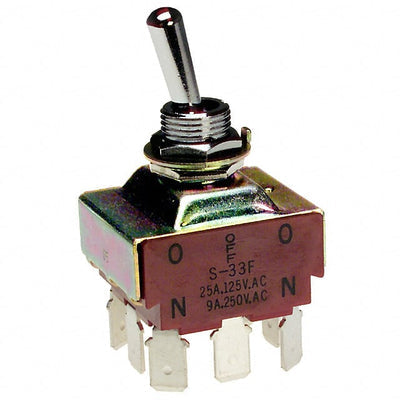 S33F by NKK Switches - SWITCH TOGGLE 3PDT 20A 125V