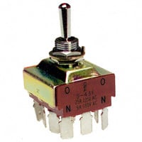 S43F by NKK Switches - SWITCH TOGGLE 4PDT 20A 125V