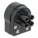 SA2367 by Bulgin - CONNECTOR PLUG MALE 4POS NICKEL SCREW