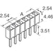 SSK-106-S-T by Samtec Inc. - CONNECTOR RECPT 6POS 0.1 TIN PCB