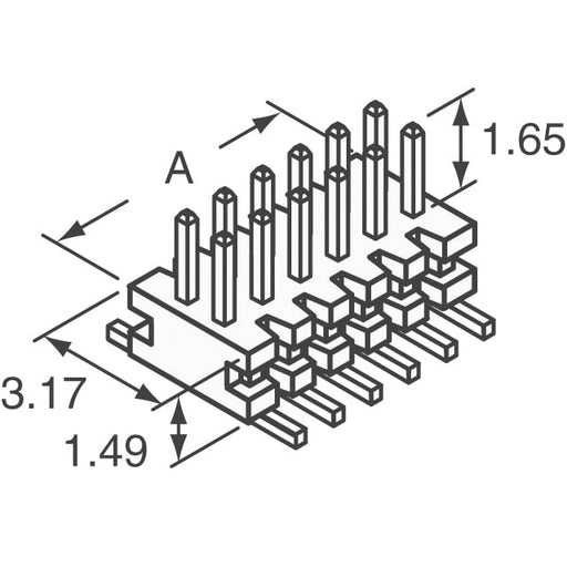 FTMH-142-03-L-DV by Samtec Inc. - CONNECTOR HEADER SMD 84POS 1MM
