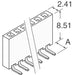 SSW-110-02-F-S-RA by Samtec Inc. - CONNECTOR RECPT 10POS 0.1 GOLD PCB R/A