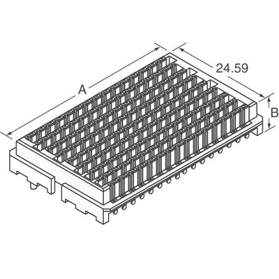 DPAM-08-07.0-H-3-2-A by Samtec Inc. - CONNECTOR DIFF ARRAY PLG 36P SMD GOLD