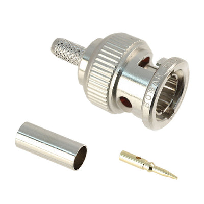 SBC1855A by Winchester Interconnect - CONNECTOR BNC PLUG STR 75 OHM CRIMP