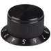 SC-90-2-6 by Kilo International - KNOB KNURLED W/SKRT 0.125"" METAL