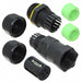 SC-L-UL12-04-GN by Amphenol LTW - CONNECTOR CABLE JOINER BLACK/GREEN