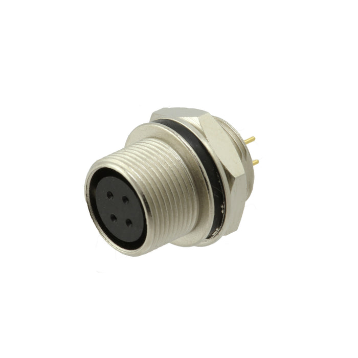 SD-PNL04-FFTRH-PX0-000 by Adam Tech - CONNECTOR RECPT FMALE 4POS GOLD SOLDER
