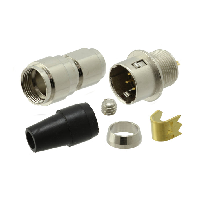SD-PNN04-MMLAL-SX0-000 by Adam Tech - CONNECTOR PLUG MALE 4POS SOLDER CUP