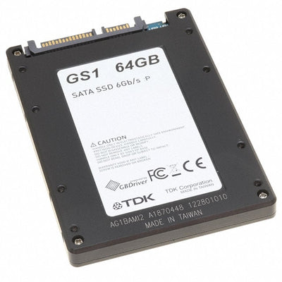 SDE1B064GTKEWB00ESA0 by TDK Corporation - SSD 64GB 2.5"" PSLC SATA III 5V