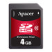 AP-ISD004GIA-1ATM by Apacer Memory America - MEMORY CARD SDHC 4GB CLASS 6 MLC