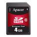 AP-ISD004GIA-1FTM by Apacer Memory America - MEM CARD SDXC 4GB CLASS 10 MLC
