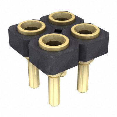SDL-102-G-12 by Samtec Inc. - CONNECTOR RECPT 4POS 0.1 GOLD PCB