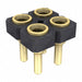 SDL-102-G-12 by Samtec Inc. - CONNECTOR RECPT 4POS 0.1 GOLD PCB