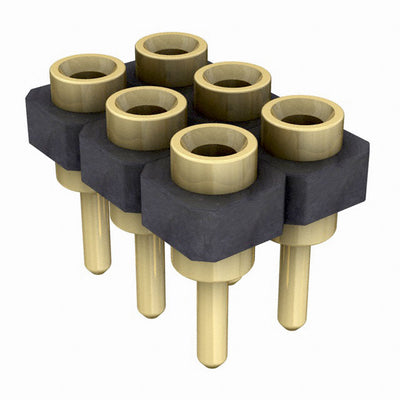 SDL-103-G-10 by Samtec Inc. - CONNECTOR RECPT 6POS 0.1 GOLD PCB