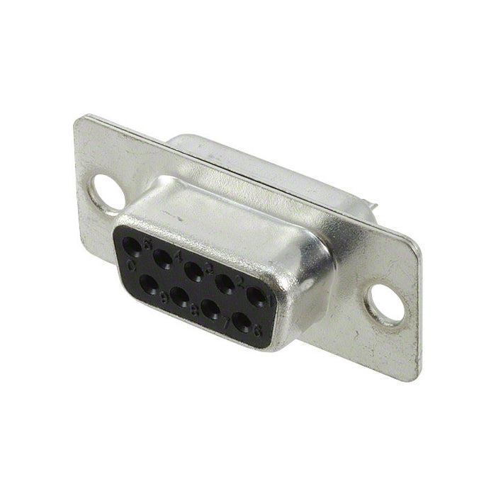 SDS100-PRU2-F09-SN00-1 by Sullins Connector Solutions - CONNECTOR D-SUB RCPT 9POS SLDR CUP