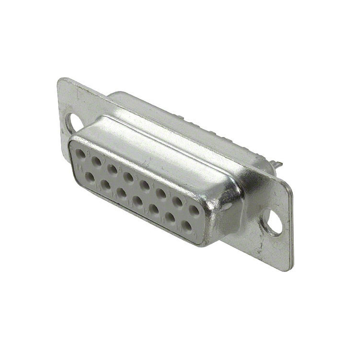 SDS100-PRW2-F15-SN00-6 by Sullins Connector Solutions - CONNECTOR D-SUB RCPT 15POS SLDR CUP