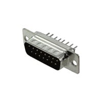 SDS101-PRW2-M15-SN00-1 by Sullins Connector Solutions - CONNECTOR D-SUB PLUG 15POS VERT SLDR