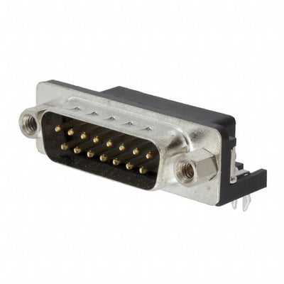 SDS107-PRW1-M15-SN23-11 by Sullins Connector Solutions - CONNECTOR D-SUB PLUG 15POS R/A SLDR