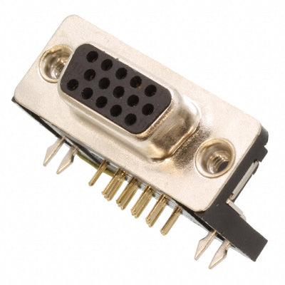 SDS108-PRP2-F15-SN13-1 by Sullins Connector Solutions - CONNECTOR D-SUB HD RCPT 15P R/A SLDR